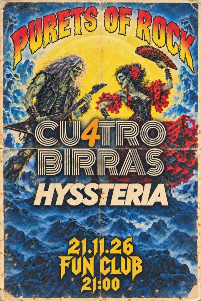 4 birras e Hyssteria
